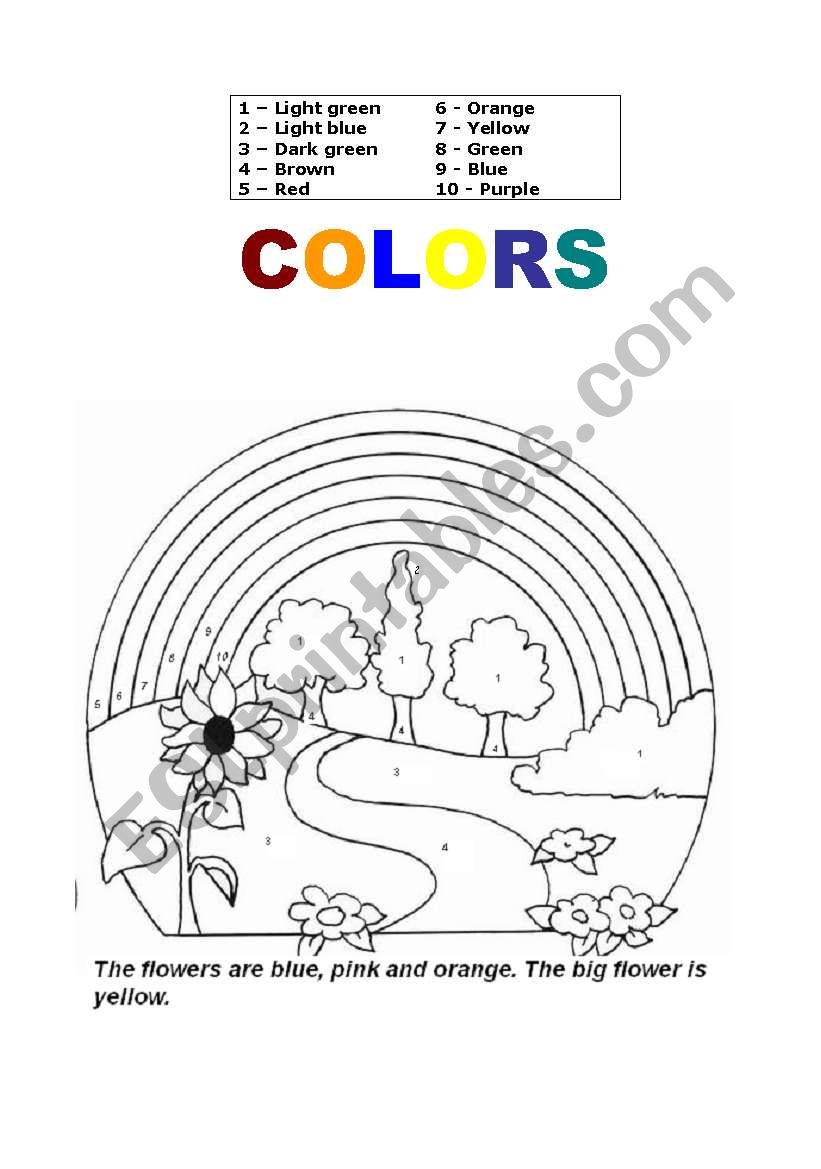 LETS COLOUR! worksheet