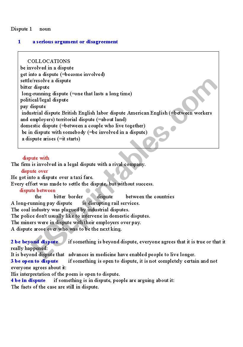 General worksheet