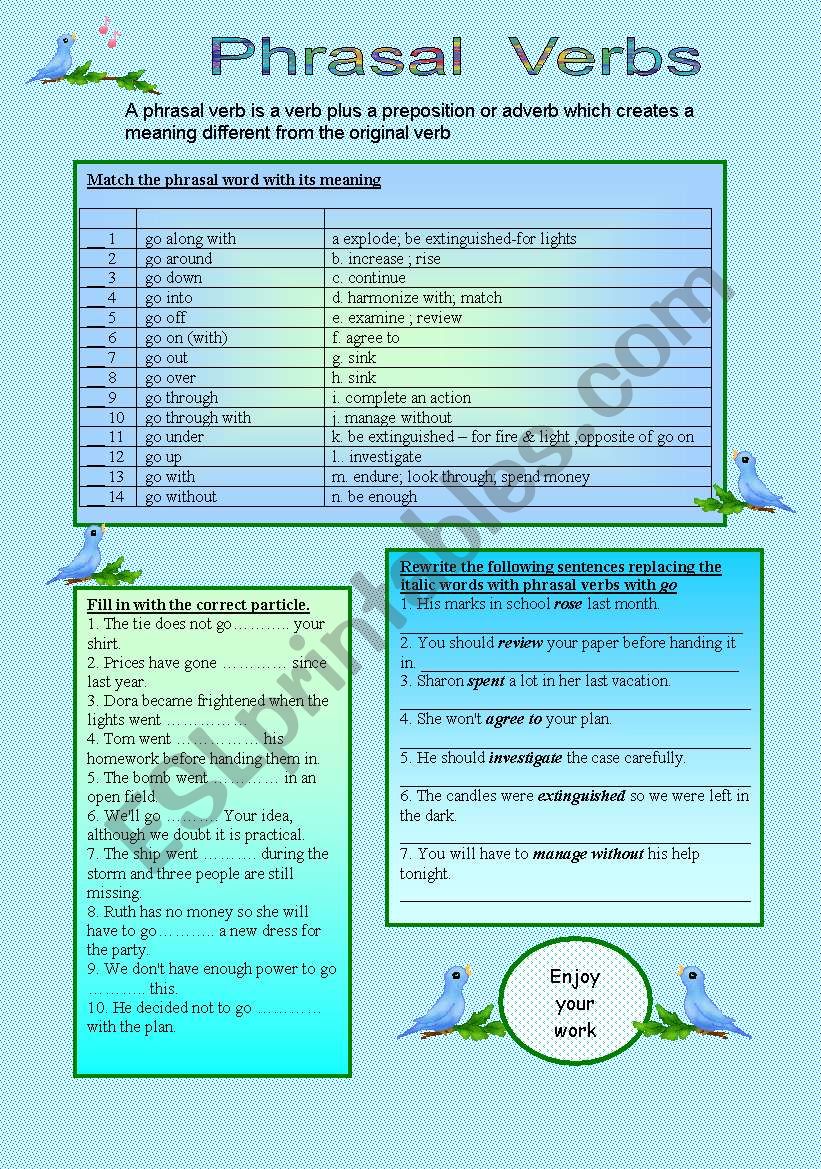 Phrasal verbs - 