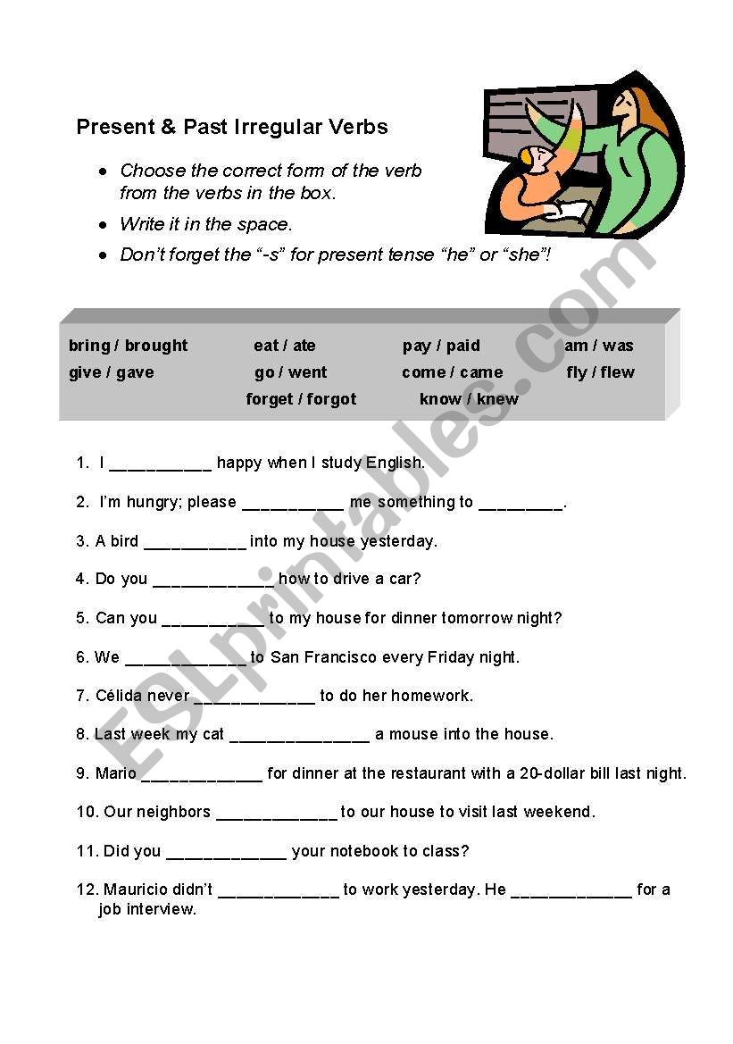 Irregular verbs: Present or Past?