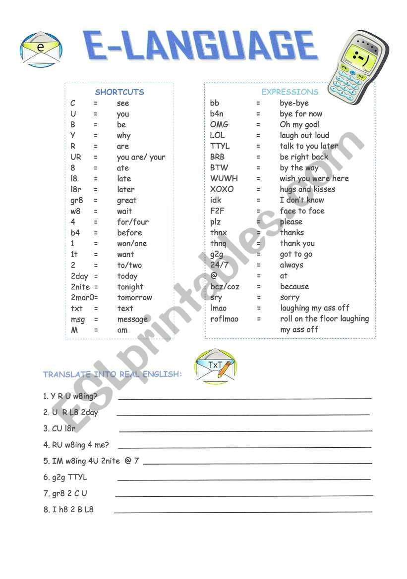 computer english worksheet