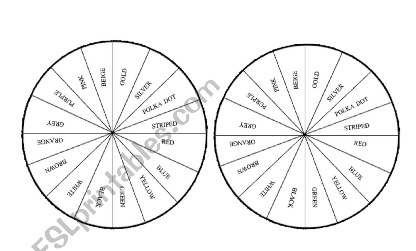 Color Wheel worksheet