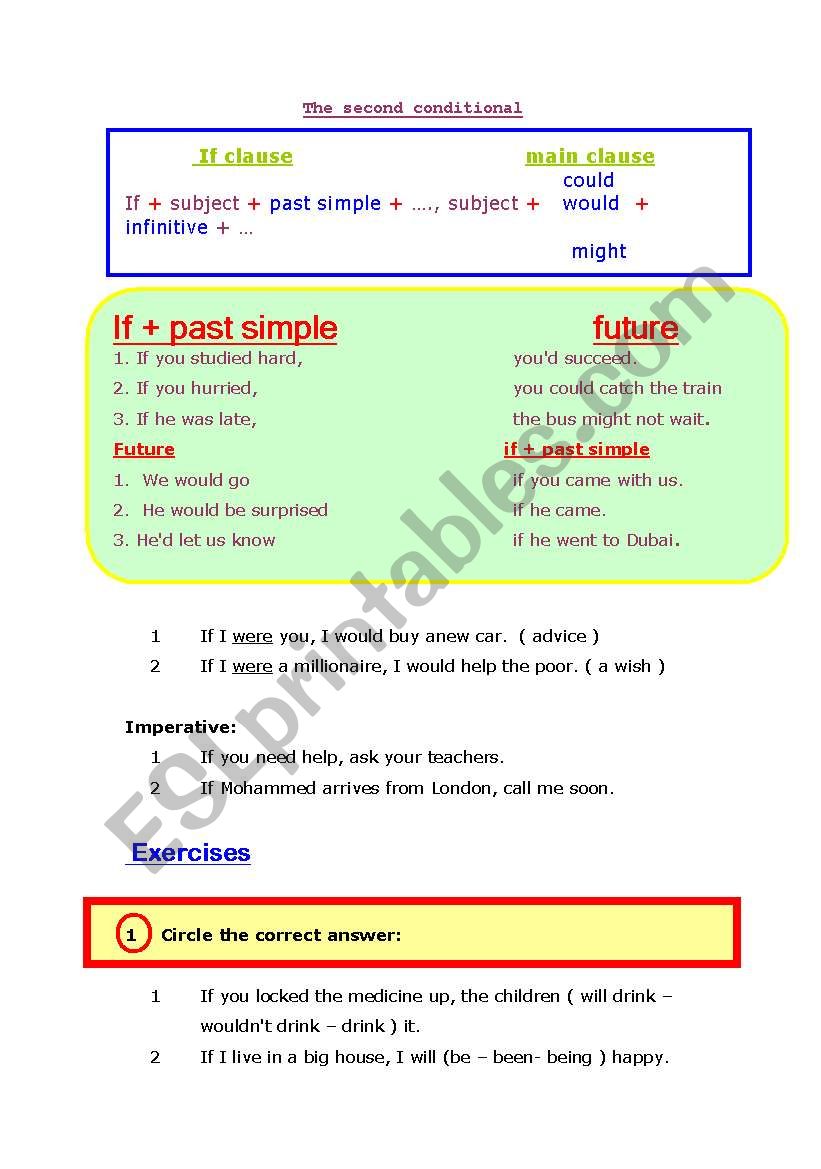 Conditionals worksheet