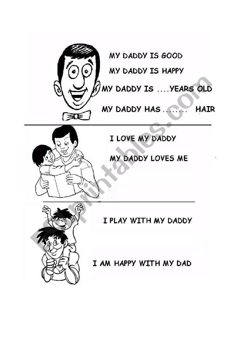 fathers day worksheet