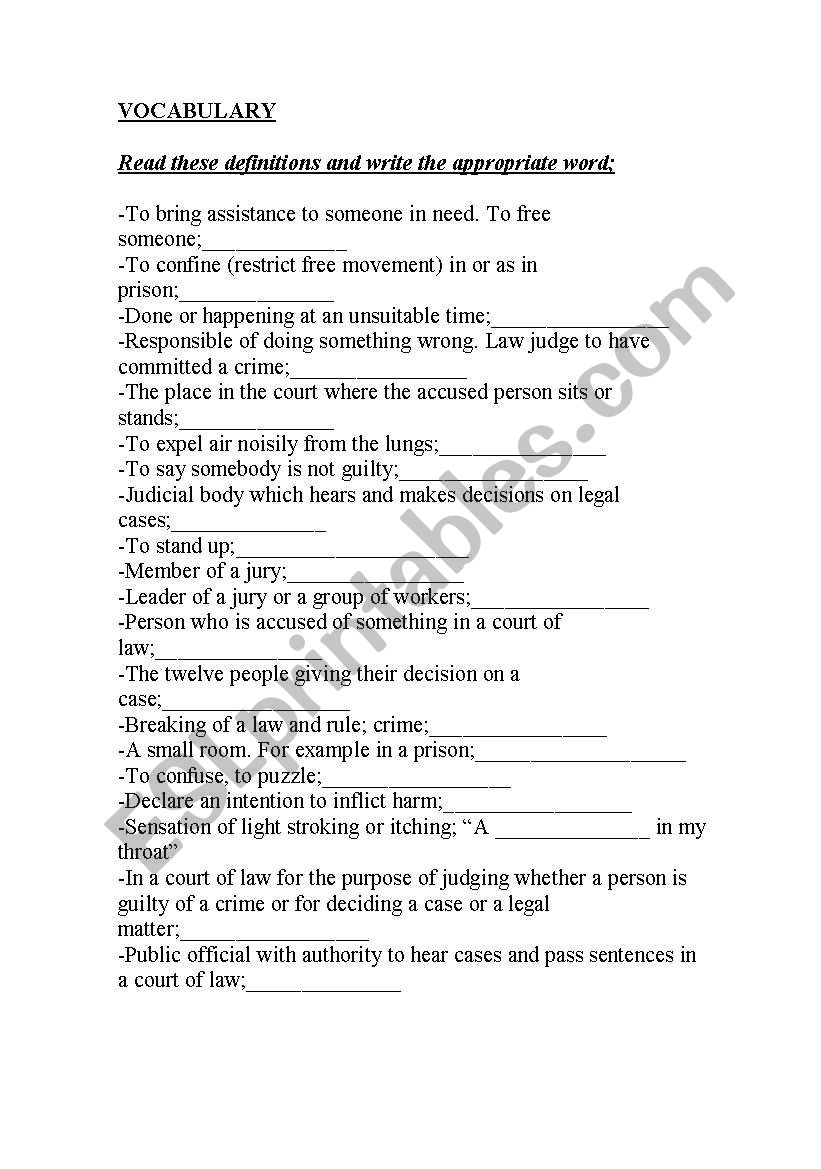 crime-and-justice-vocabulary-esl-worksheet-by-manex
