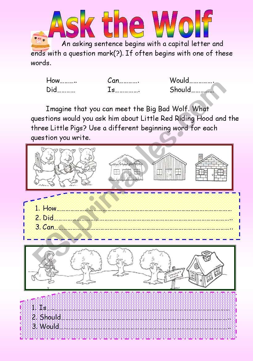 ask the wolf worksheet