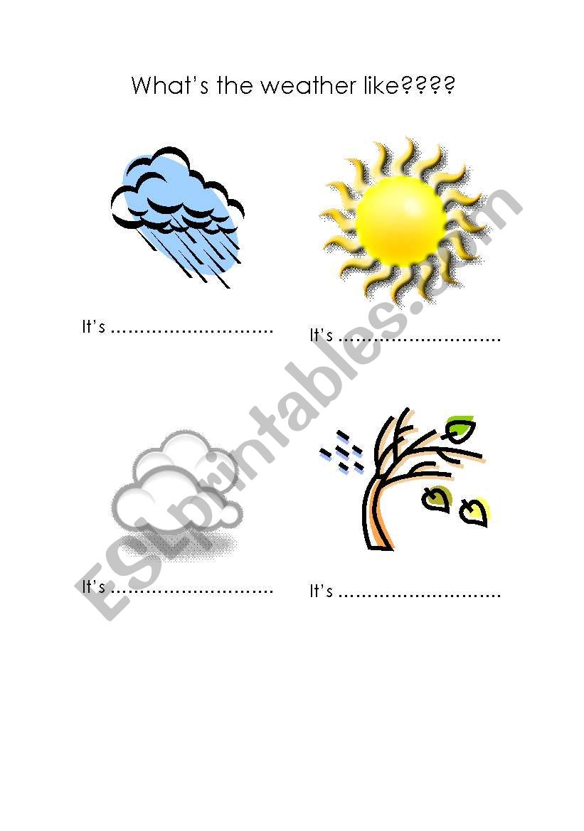 Weather worksheet