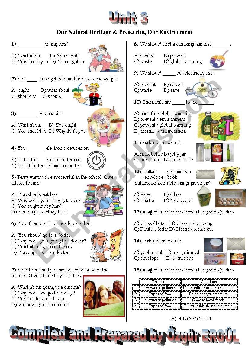 SBS Spot on 7 - TEST for 7th grade (Unit 3)