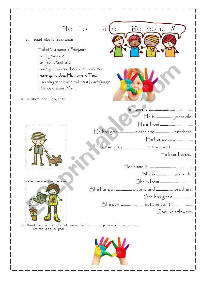 Writing in process worksheet