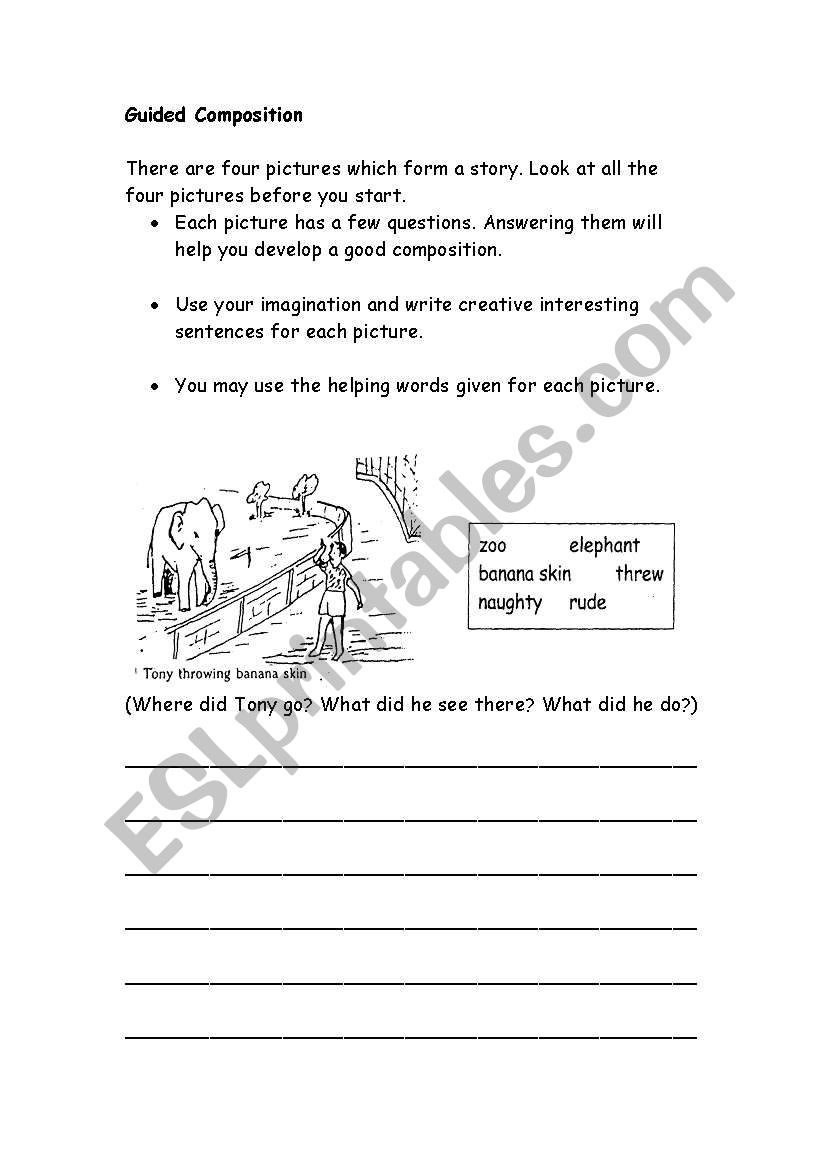 Guided Composition worksheet