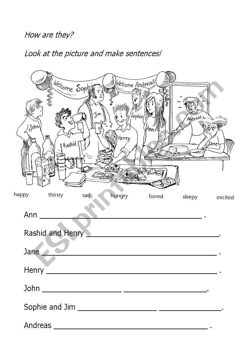 How are they? worksheet