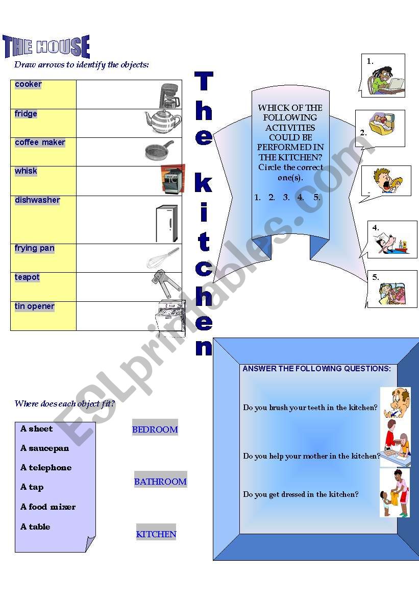 the house 2 worksheet