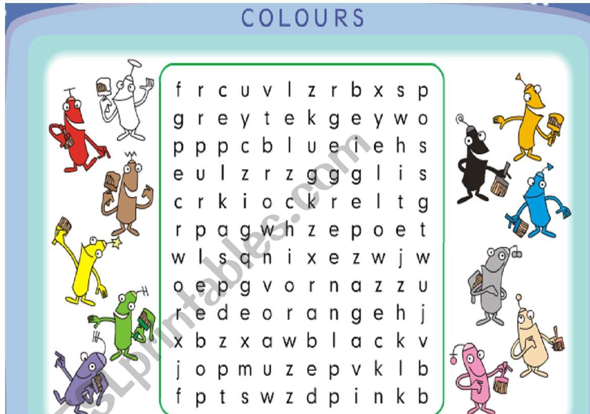 COLOURS worksheet