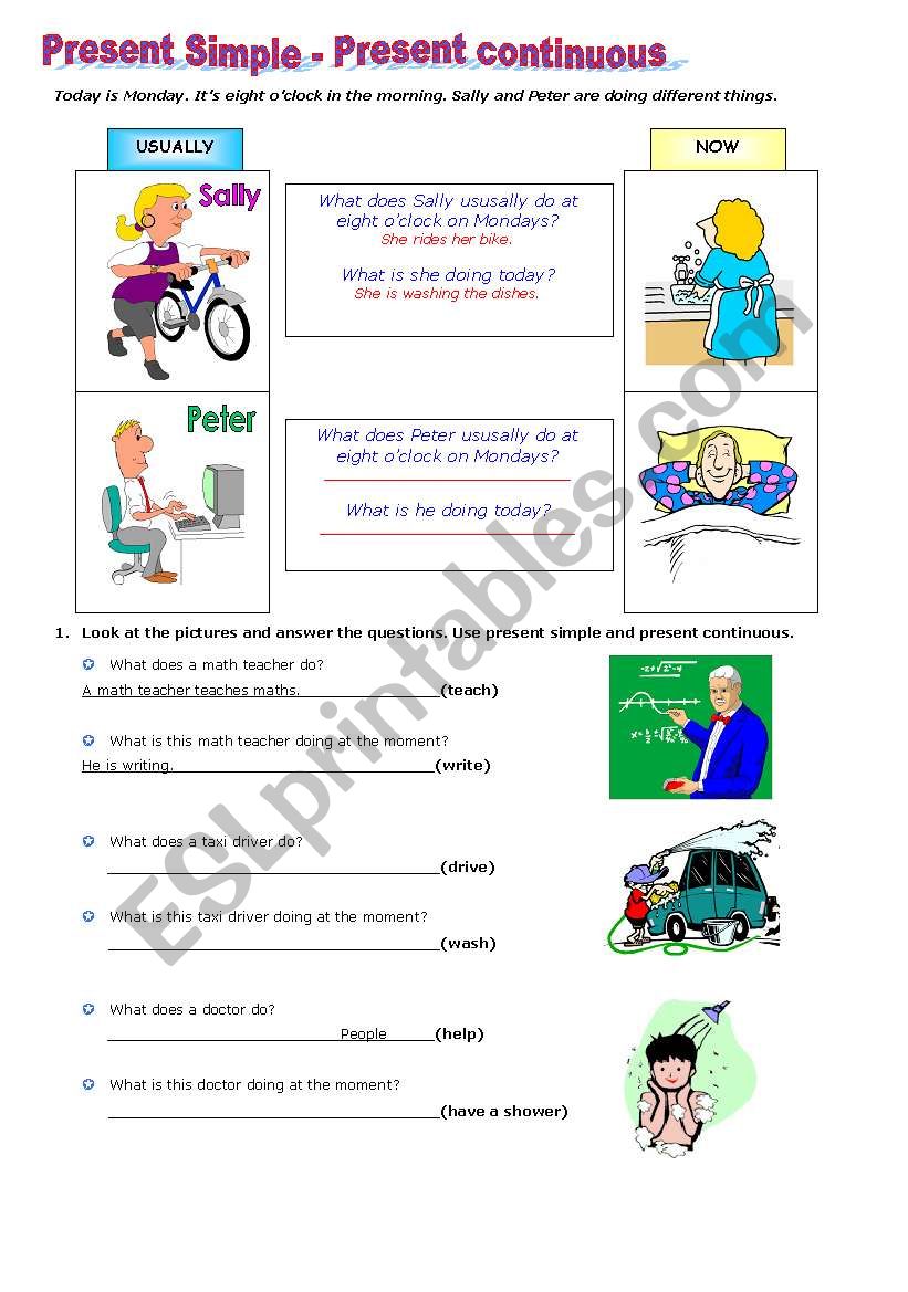 Present simple vs Present continuous