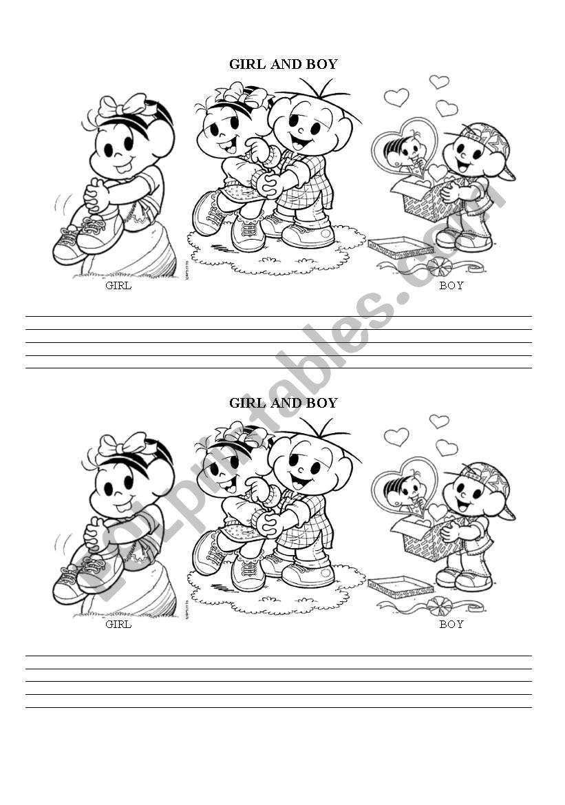 Boy and Girl worksheet