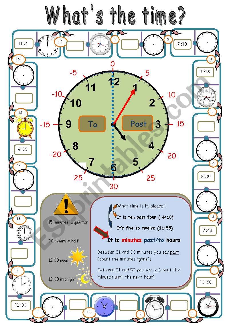 whats the time worksheet