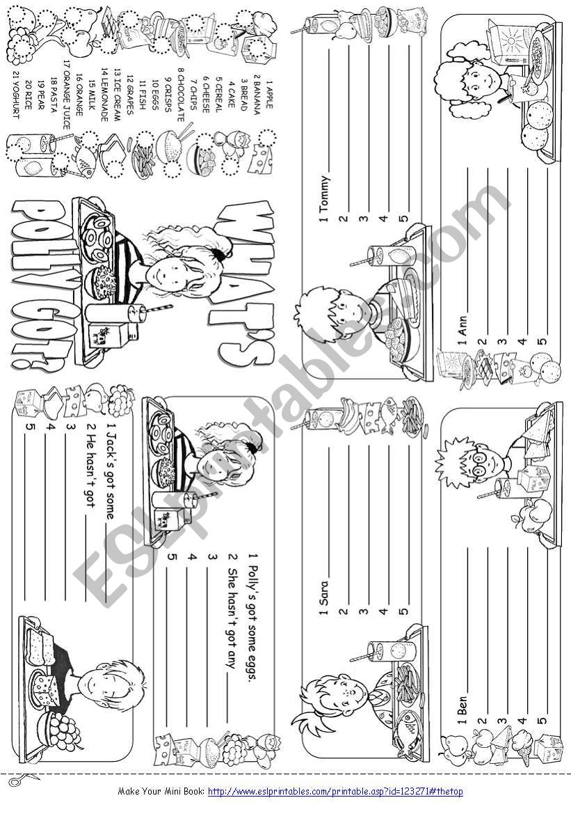 Whats Polly got? worksheet