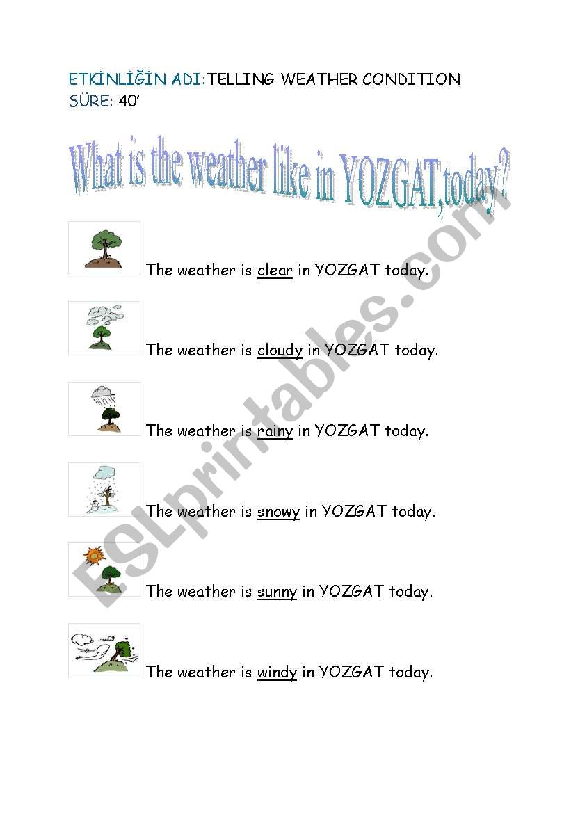 teaching weather conditions worksheet