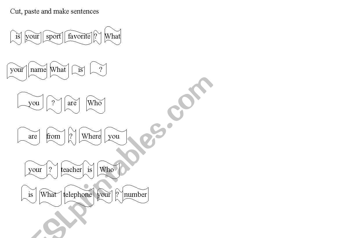 wh- questions worksheet