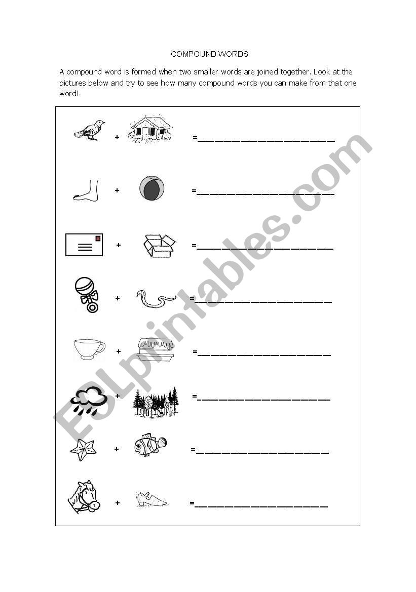 Compound Words worksheet