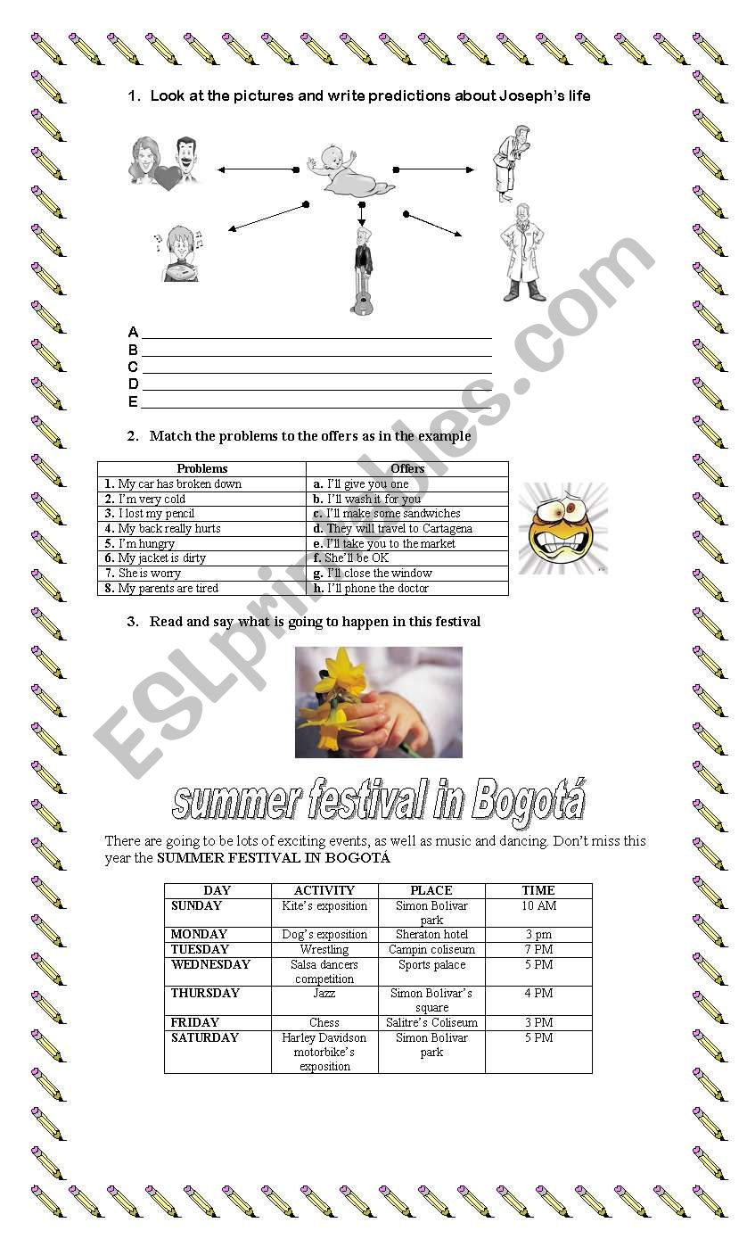 Will and predictions worksheet