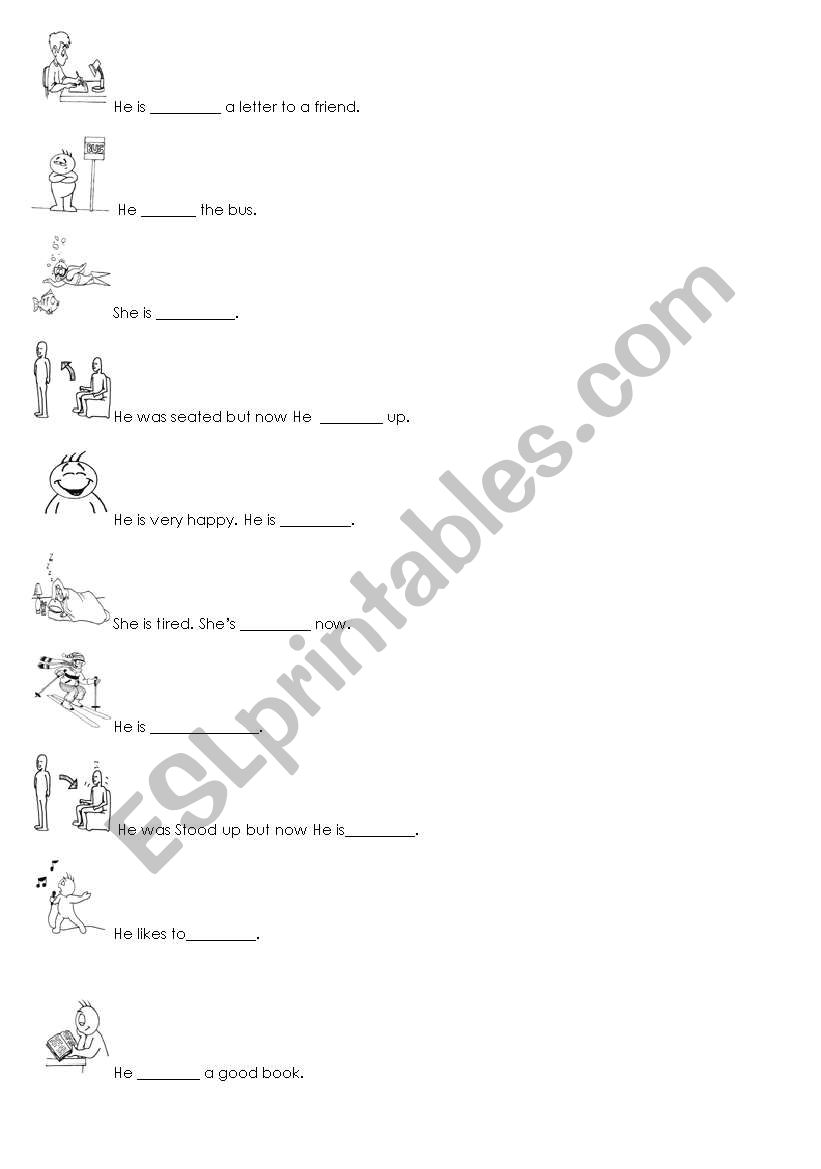 Verbs Picture. worksheet