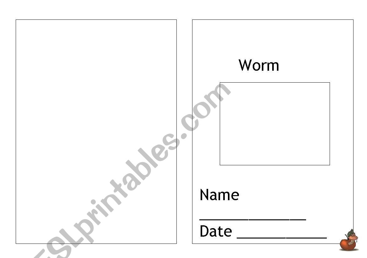 Worm profile Year 1-2 worksheet