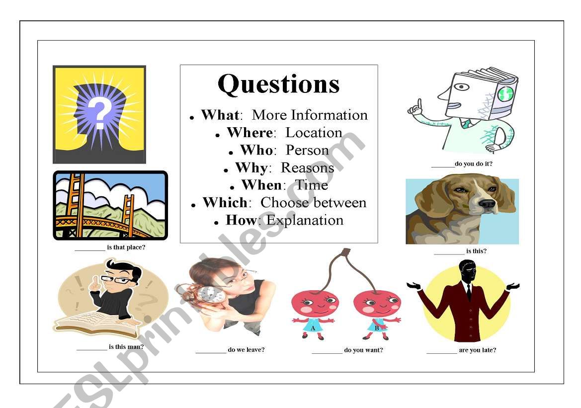 Basic Question Words worksheet