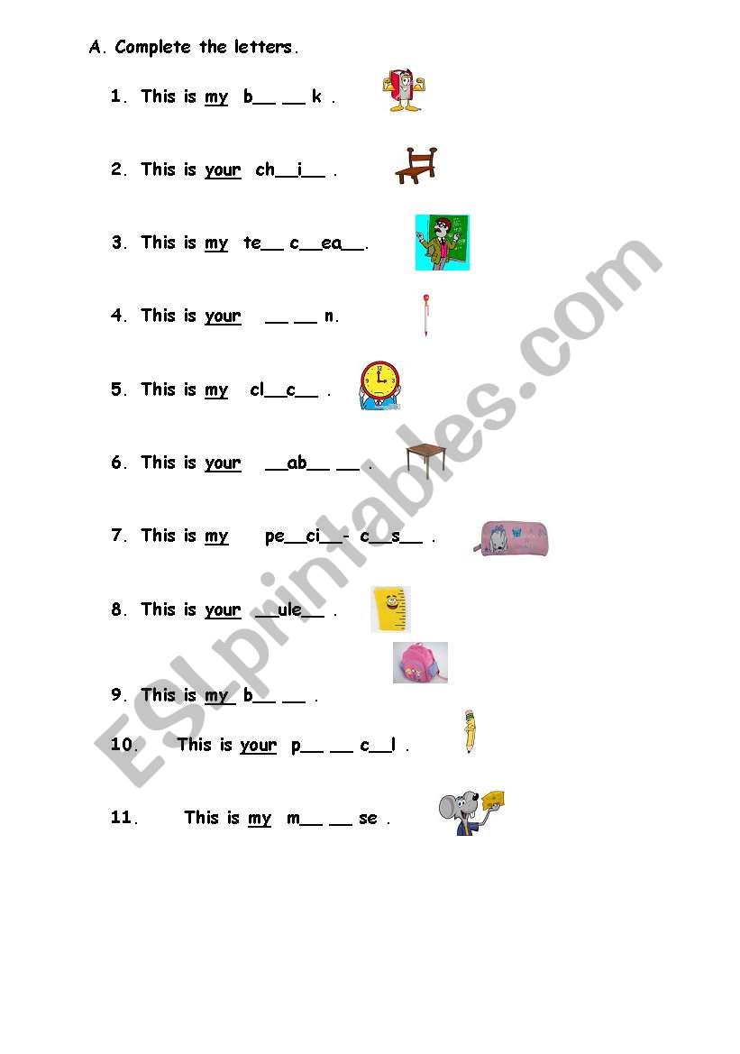 1st grade ws worksheet