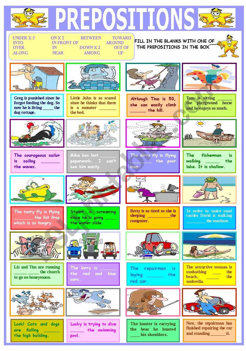 PREPOSITIONS worksheet