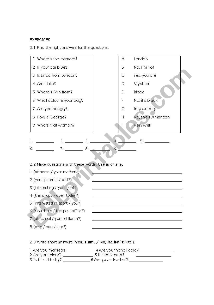 ver to be worksheet