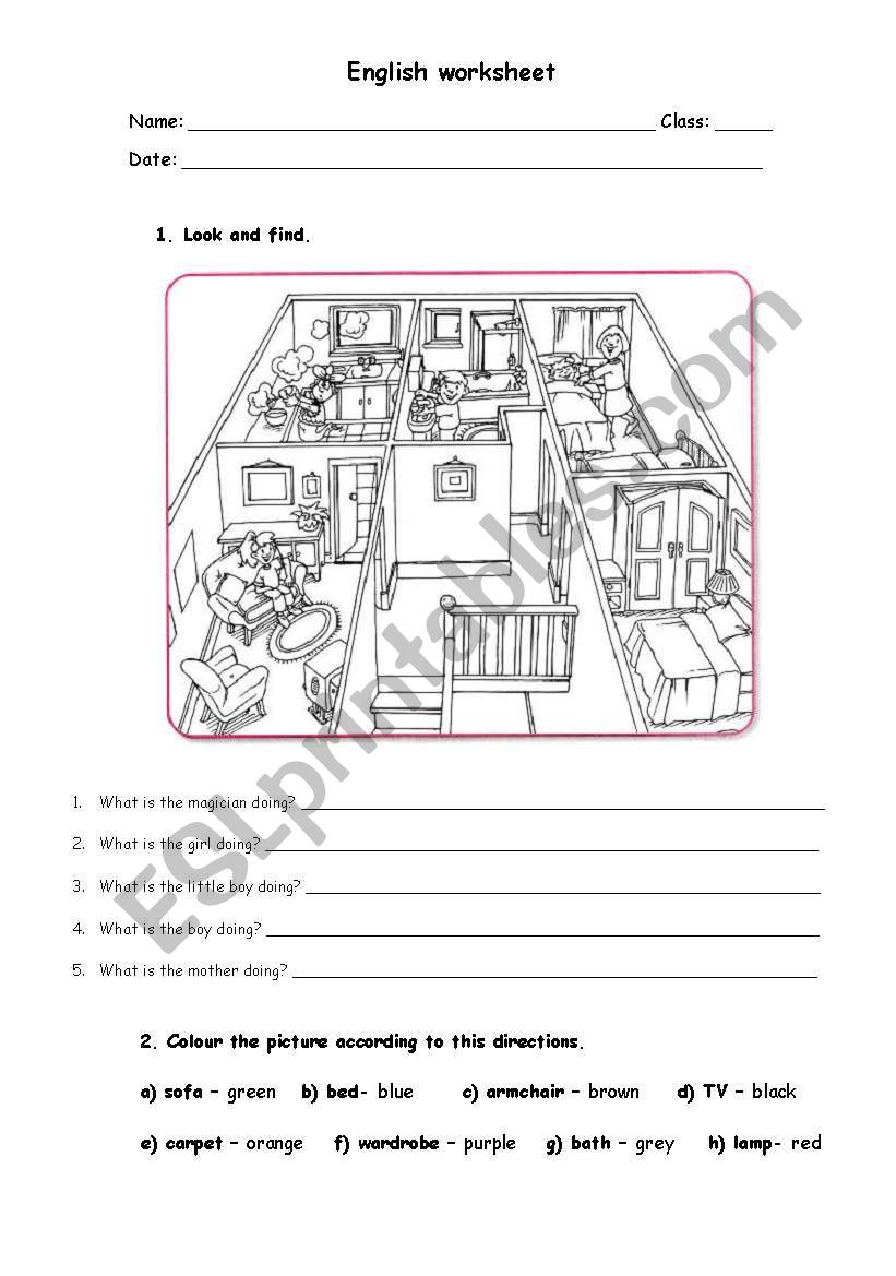 Daily Routine worksheet