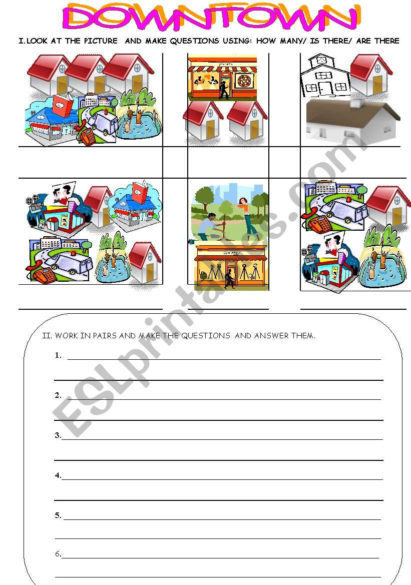 Directions worksheet