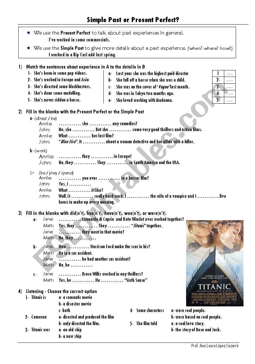 Simple Past or Present Perfect