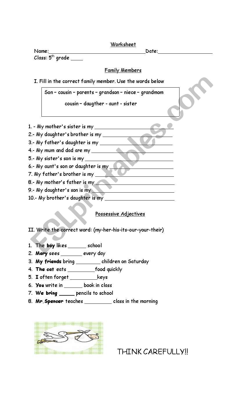 5th grade worksheet