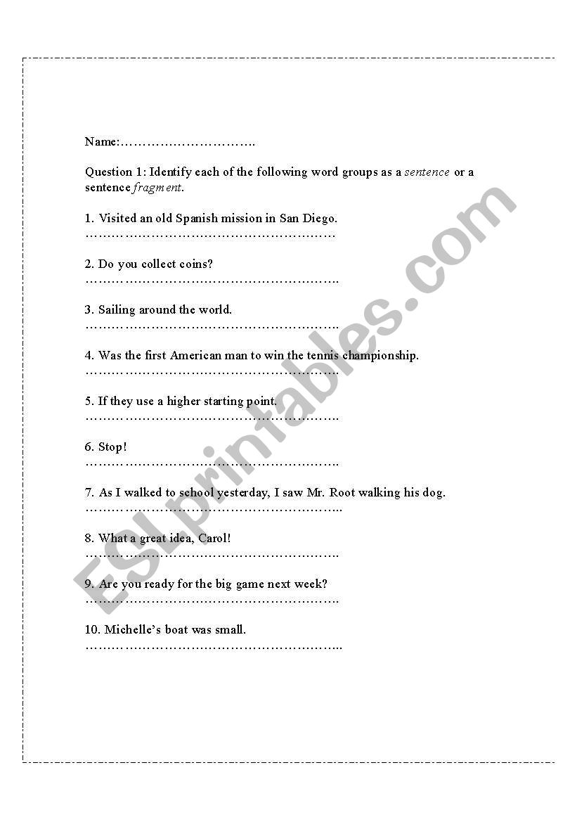 english-worksheets-sentences-and-sentence-fragments