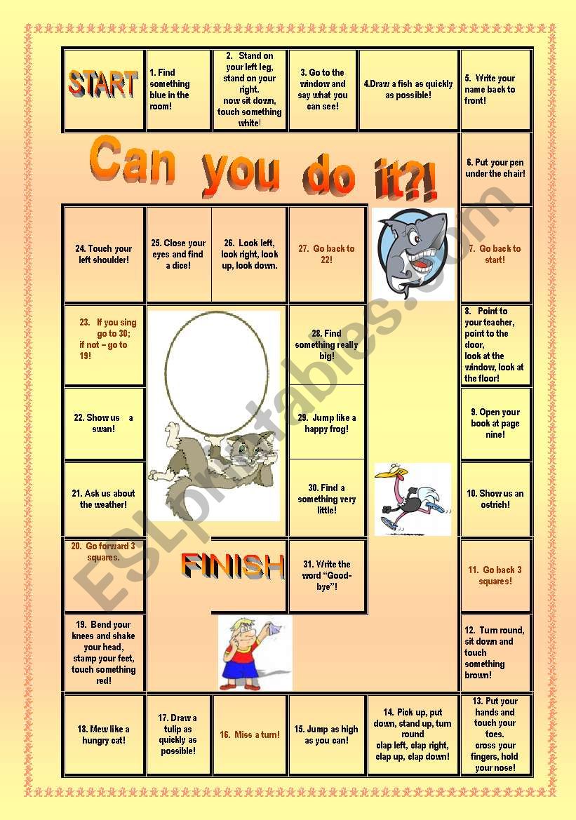 Have a GREAT fun with the IMPERATIVE MOOD! Paradox - adult students like to play this game even more than  younger ones!