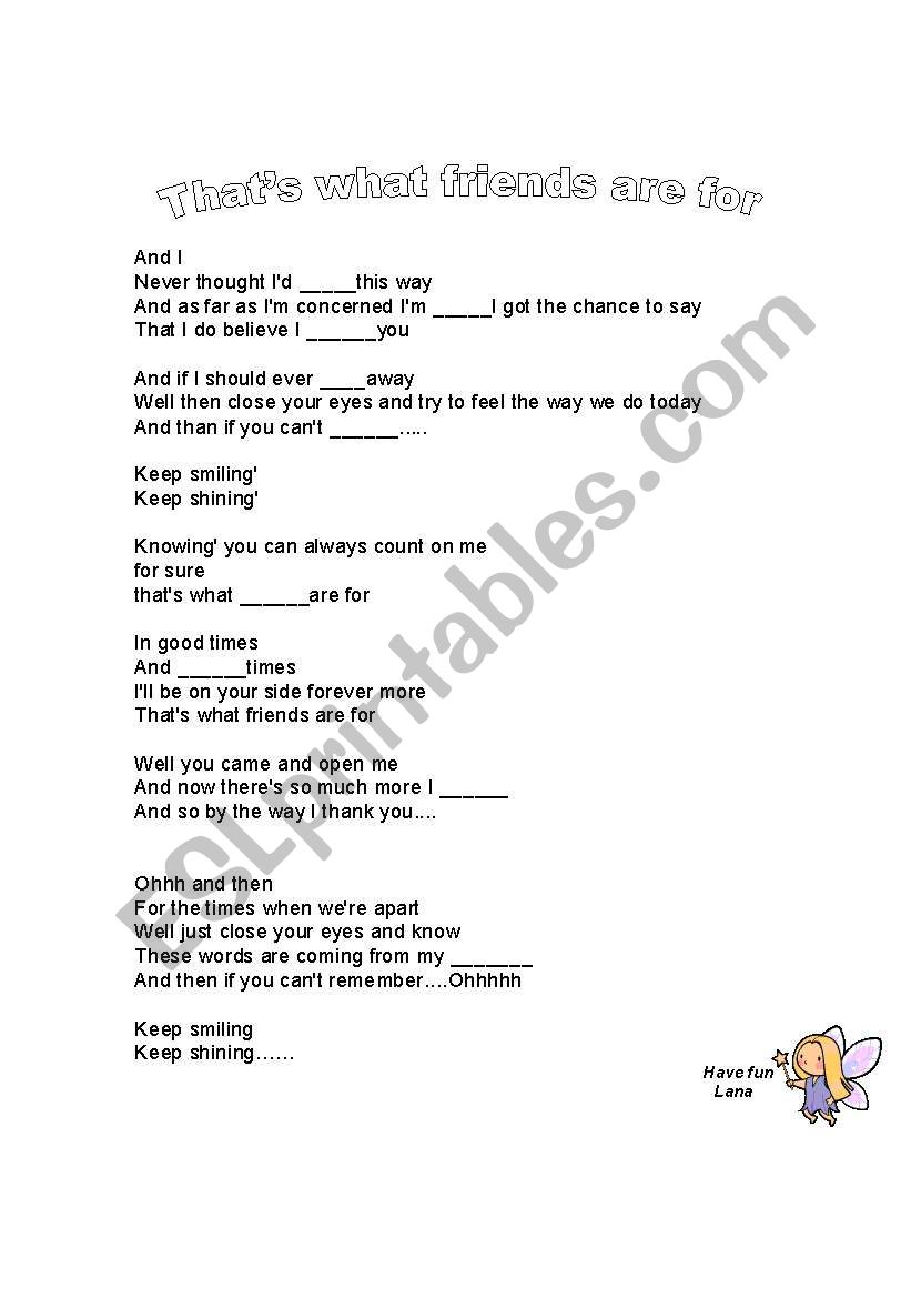 and I  worksheet