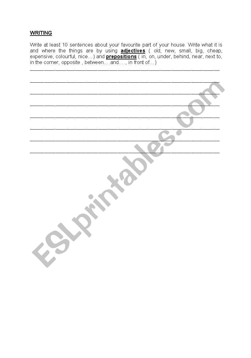 Writing Skills worksheet