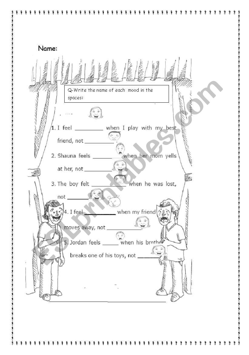 moods play worksheet