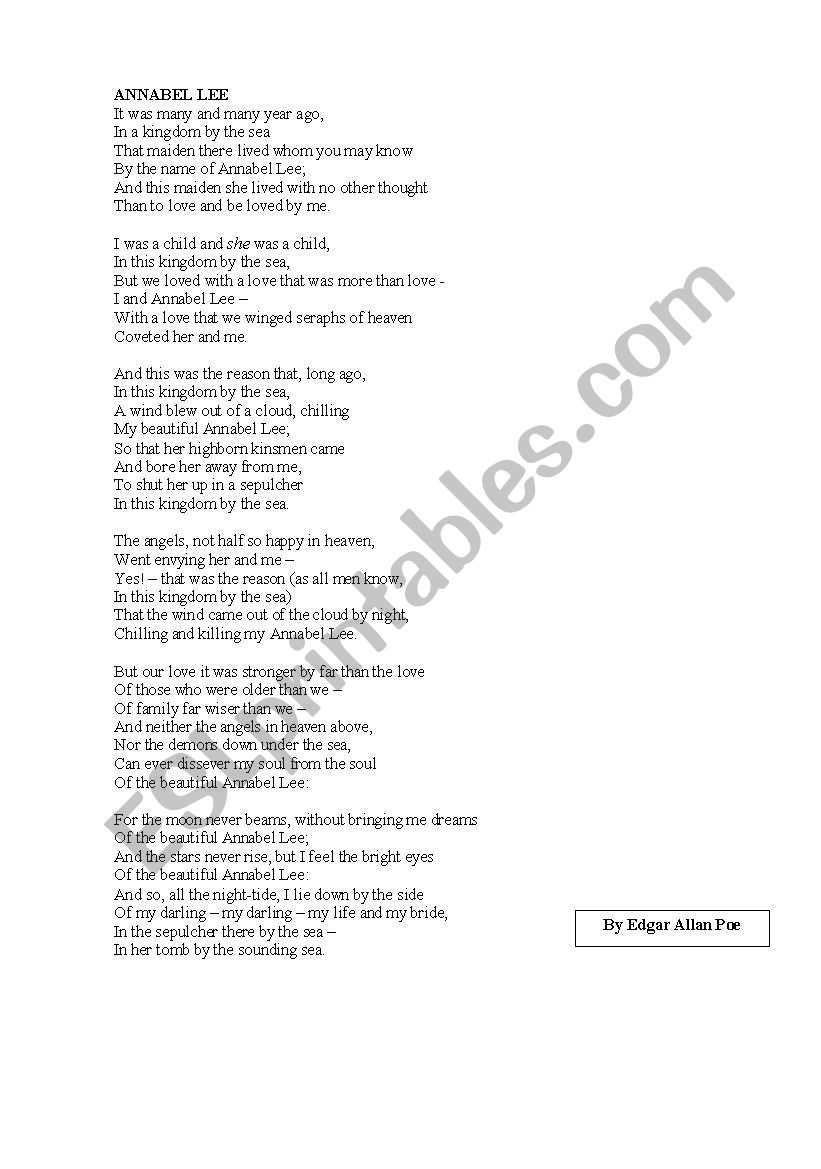 a little bit of literature II worksheet