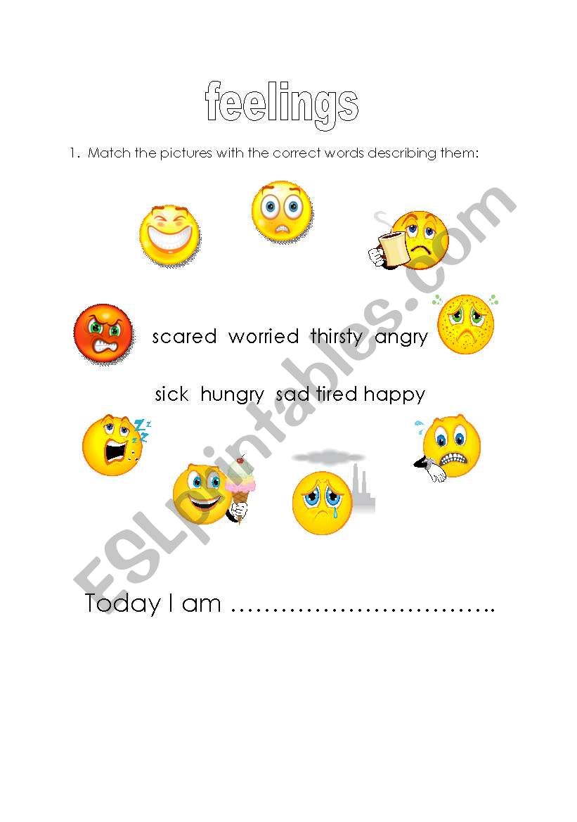 feelings worksheet