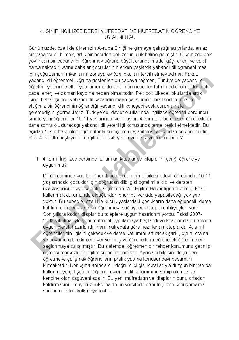 english lesson syllabus worksheet