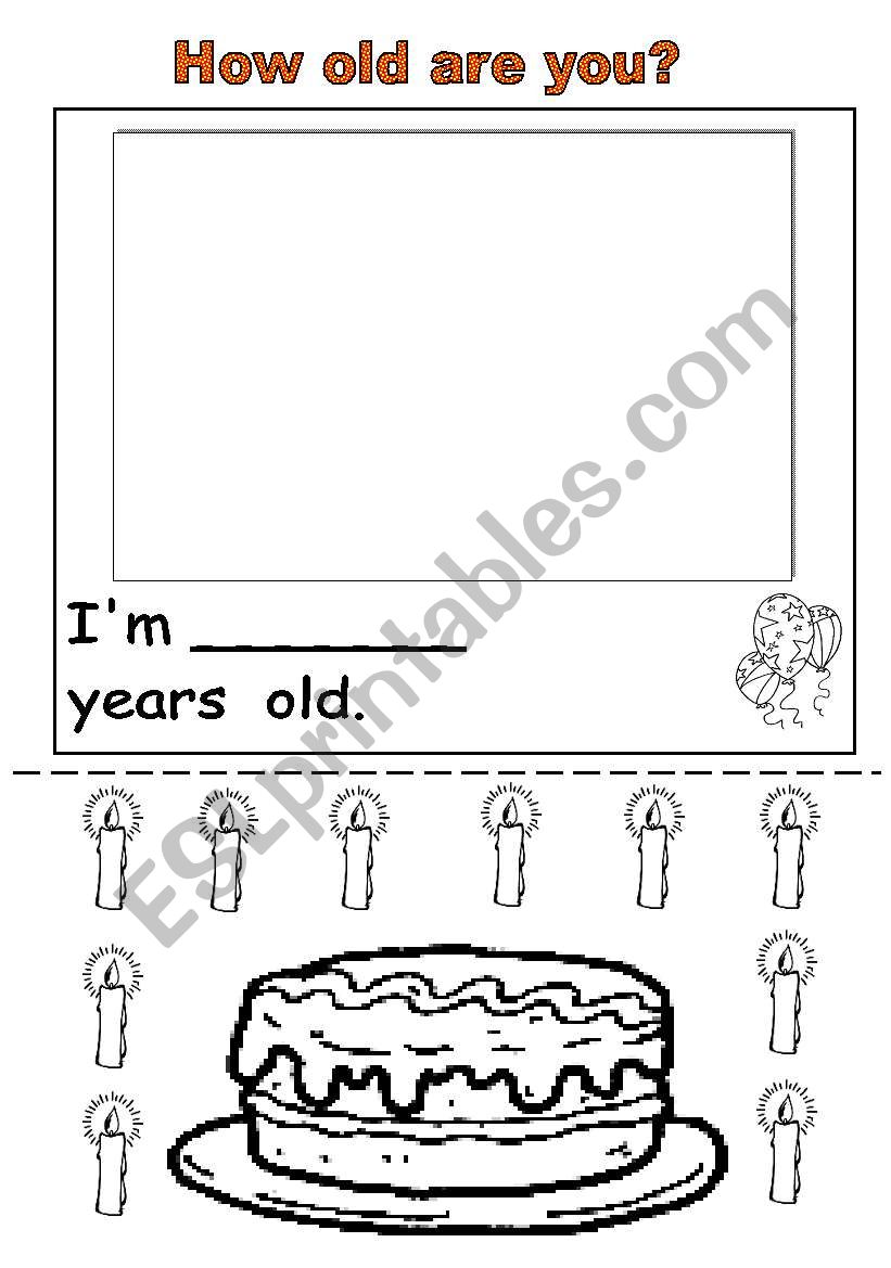 HOW OLD ARE YOU? worksheet