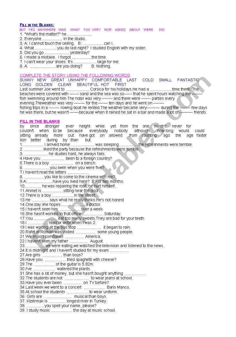 vocabulary building (2 of 1) worksheet