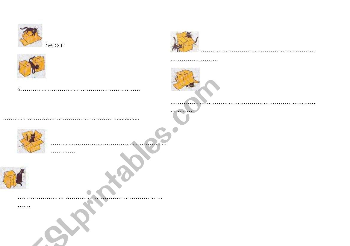 prepositions of place (in on under between next to)