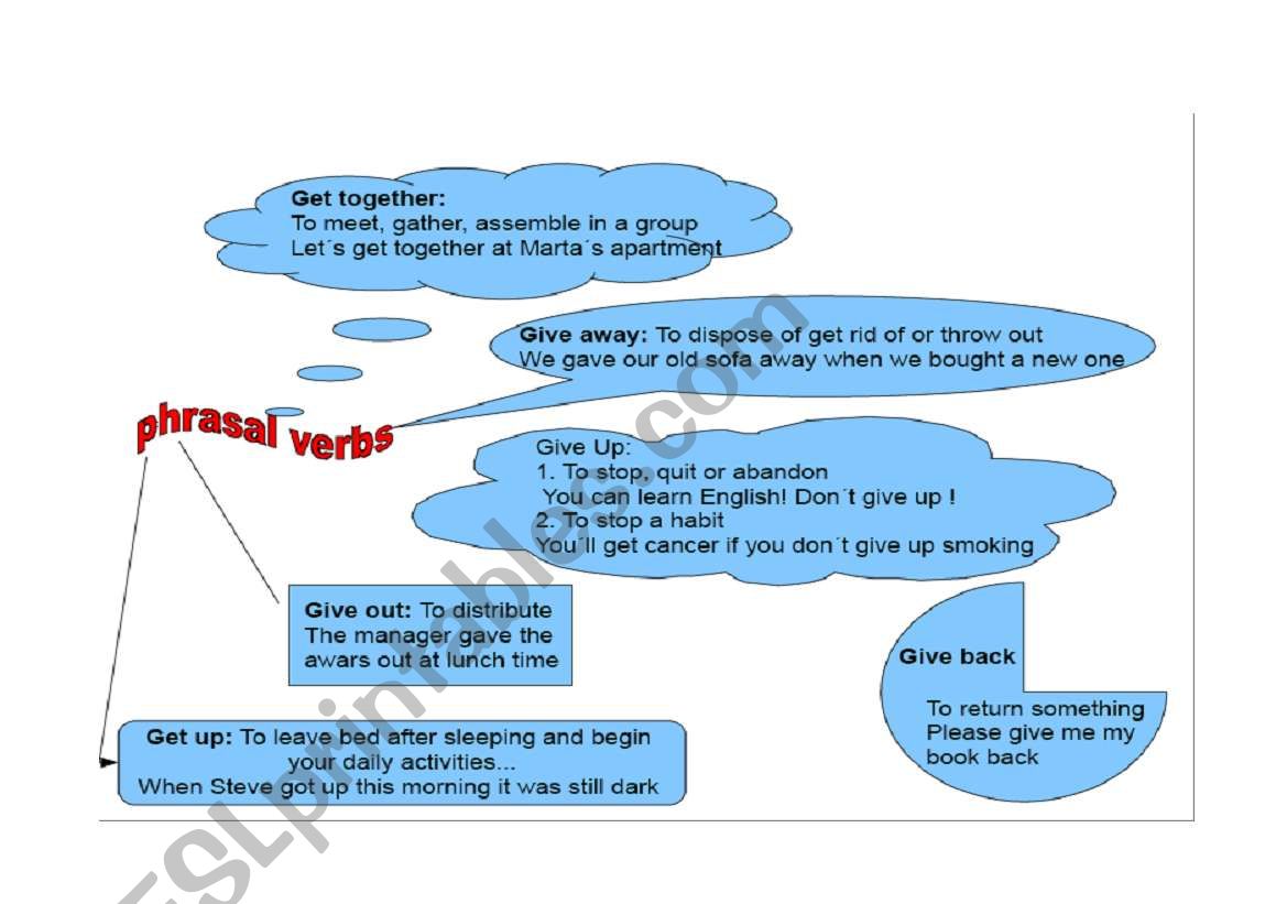 Phrasal verbs worksheet