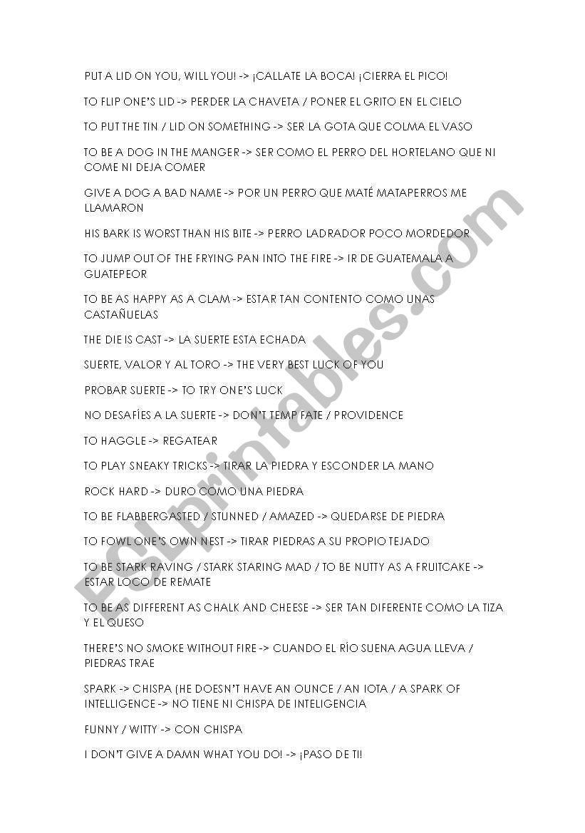 FUNNY ENGLISH SENTENCES worksheet