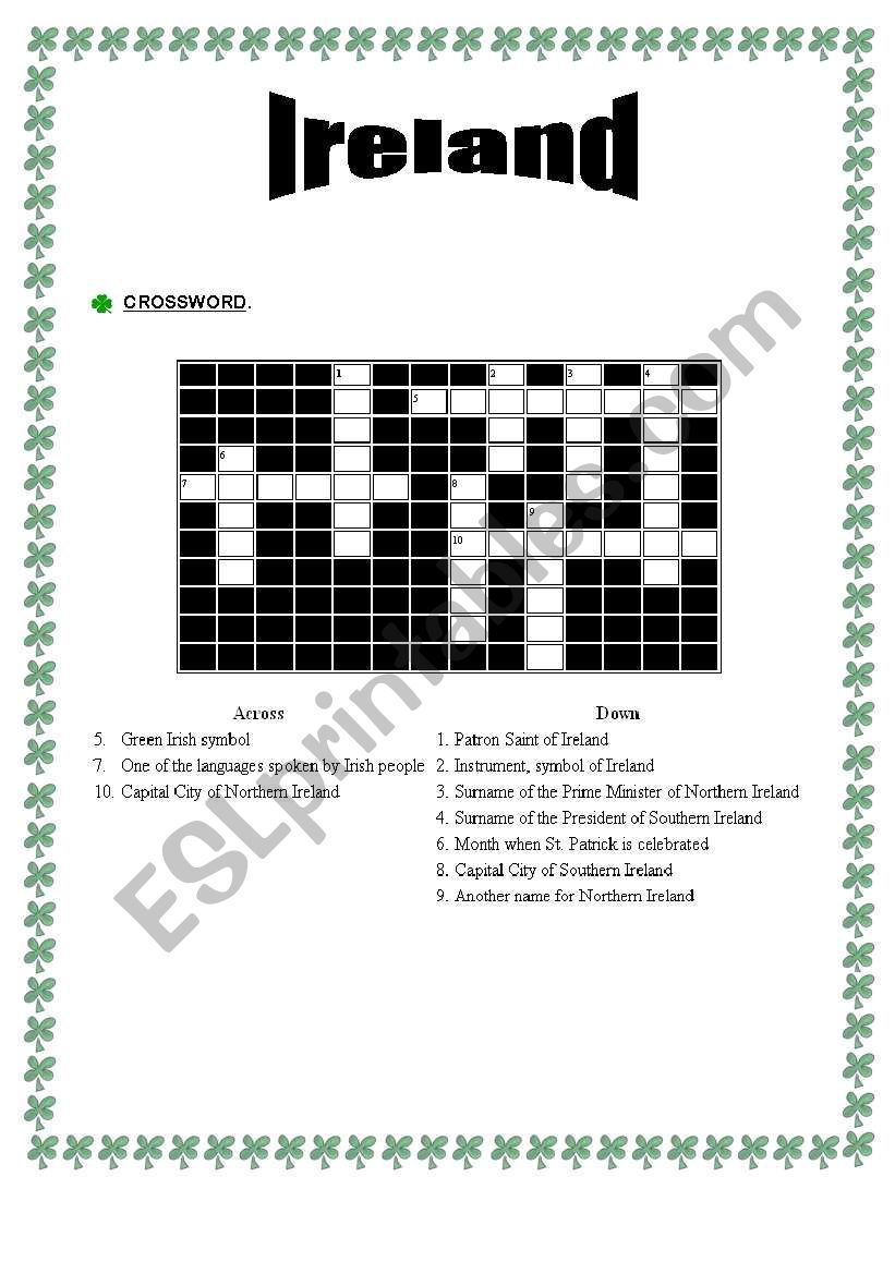 Ireland worksheet