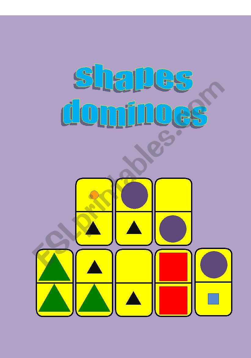 SHAPES DOMINOES worksheet